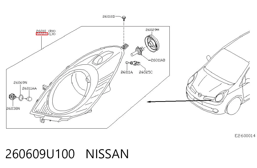 260609U100 Nissan/Infiniti