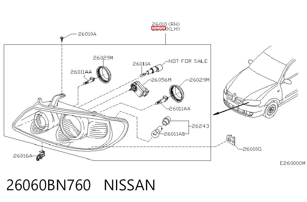 26060BN760 Nissan/Infiniti