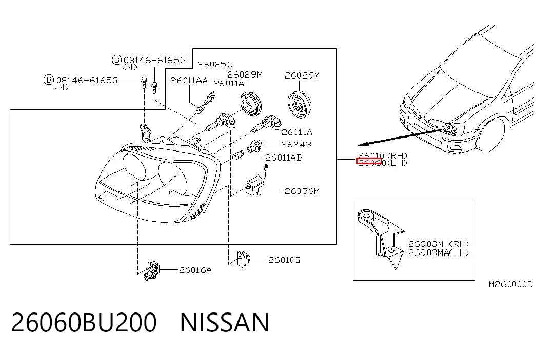 Luz esquerda Nissan Almera  V10 ao melhor preço