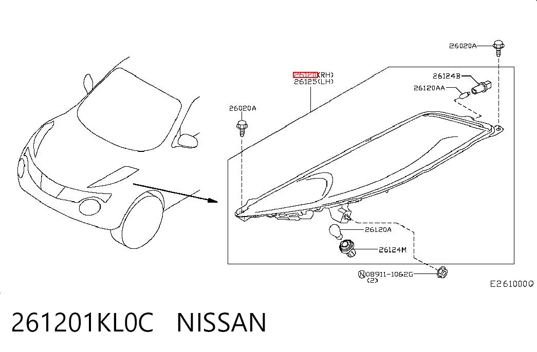 261201KL0C Nissan/Infiniti