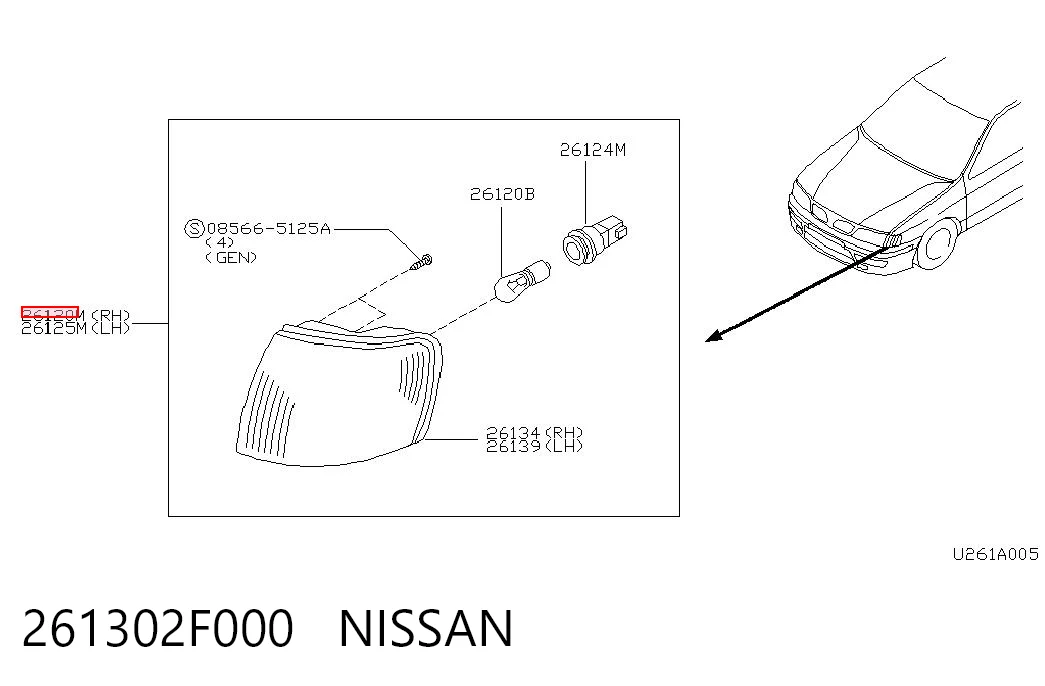 261302F000 Nissan/Infiniti