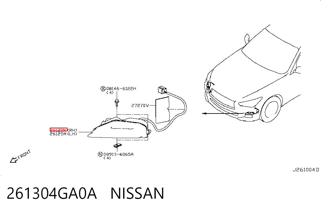261304GA0A Nissan/Infiniti 