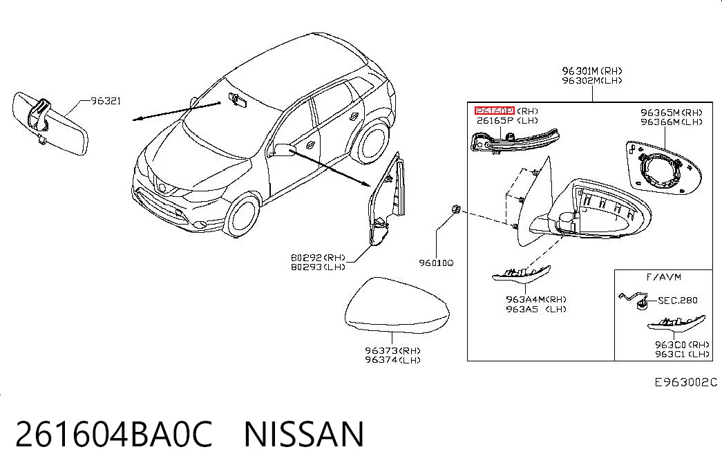 261604BA0C Nissan/Infiniti