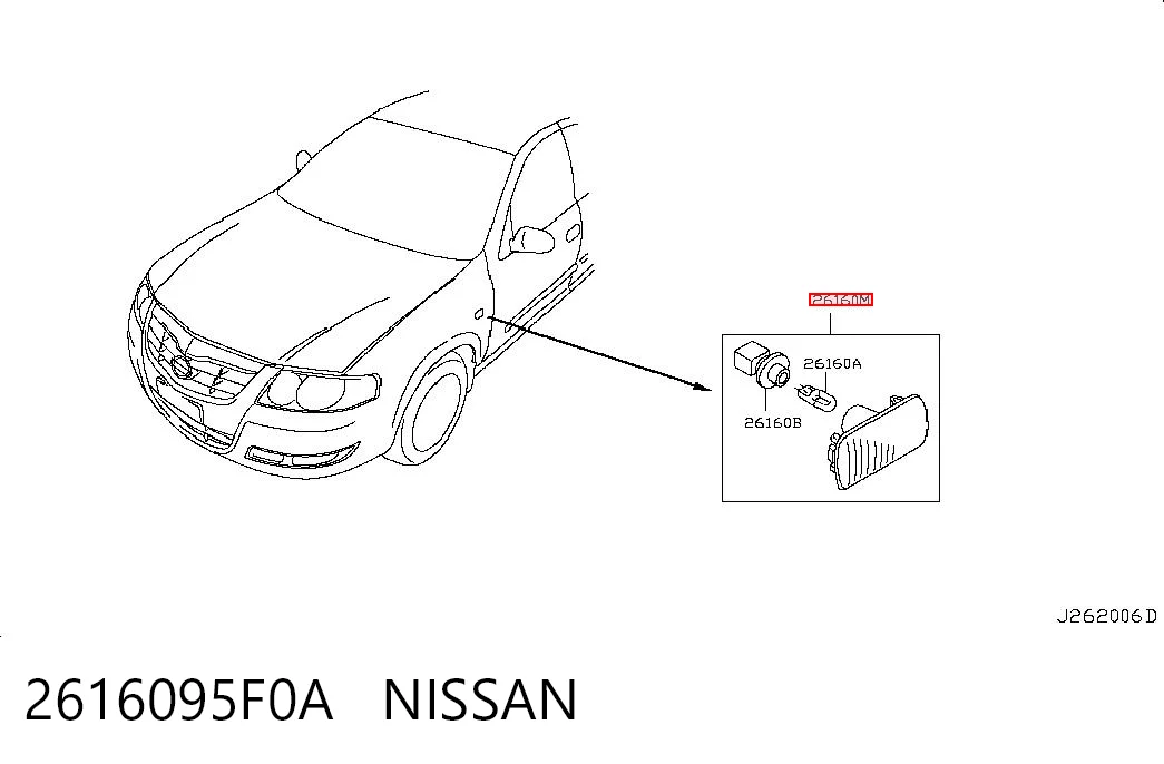 2616095F0A Nissan/Infiniti