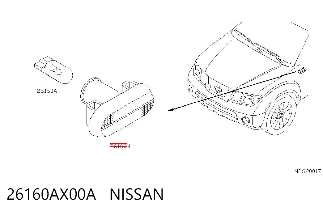 26160AX00A Nissan/Infiniti