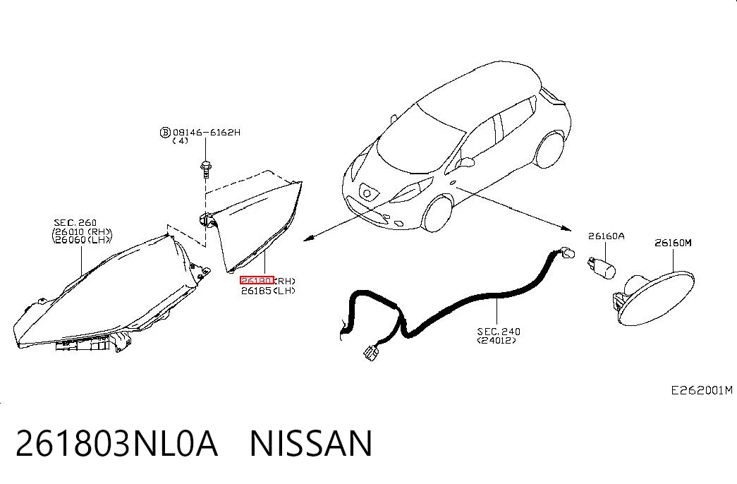 261803NL0A Nissan/Infiniti