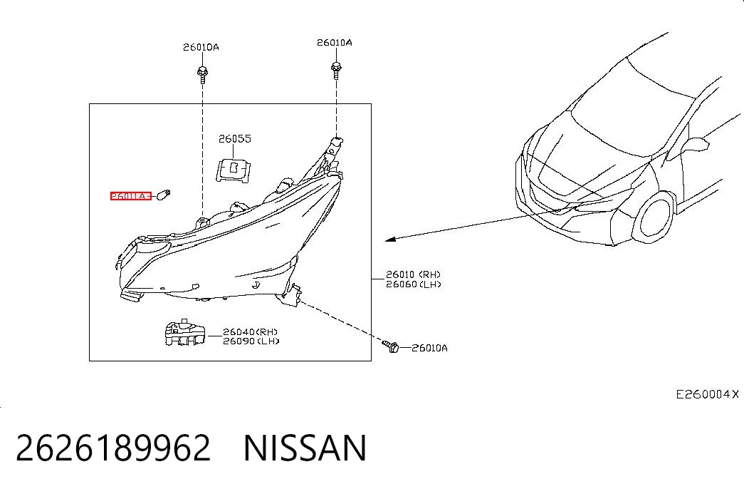 2626189962 Nissan/Infiniti