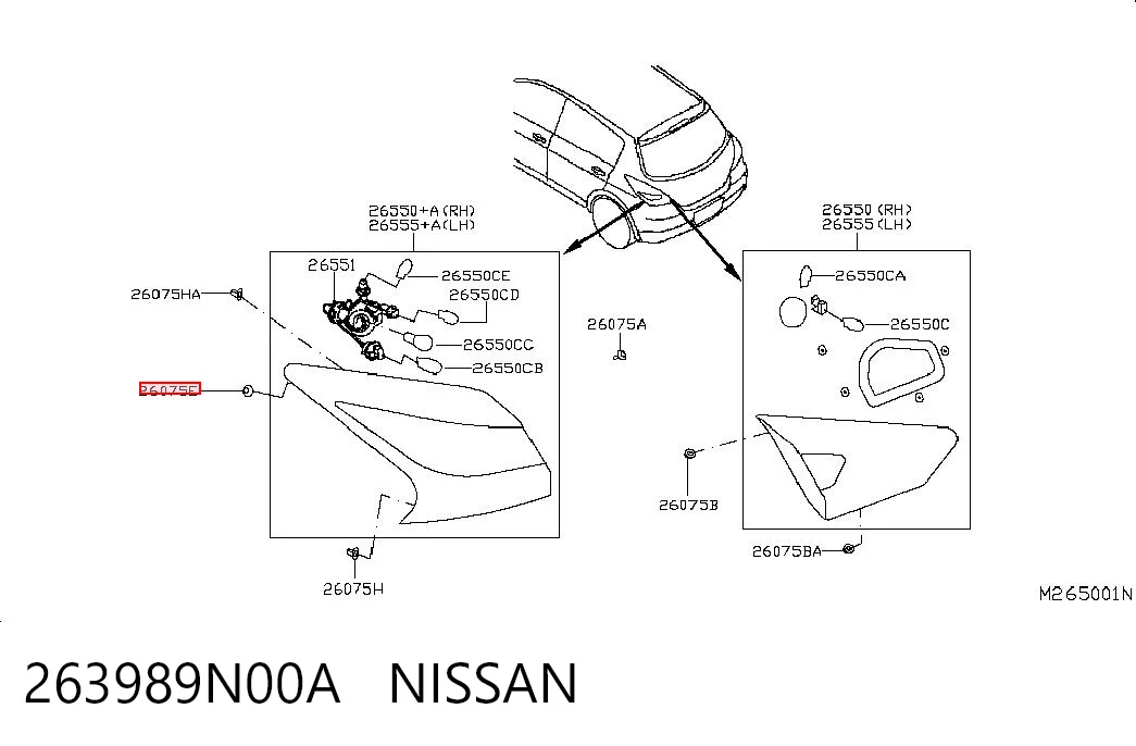 263989N00A Nissan/Infiniti