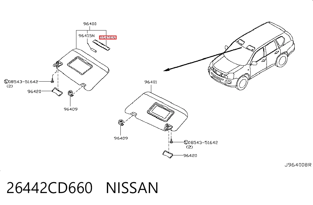 26442CD660 Nissan/Infiniti