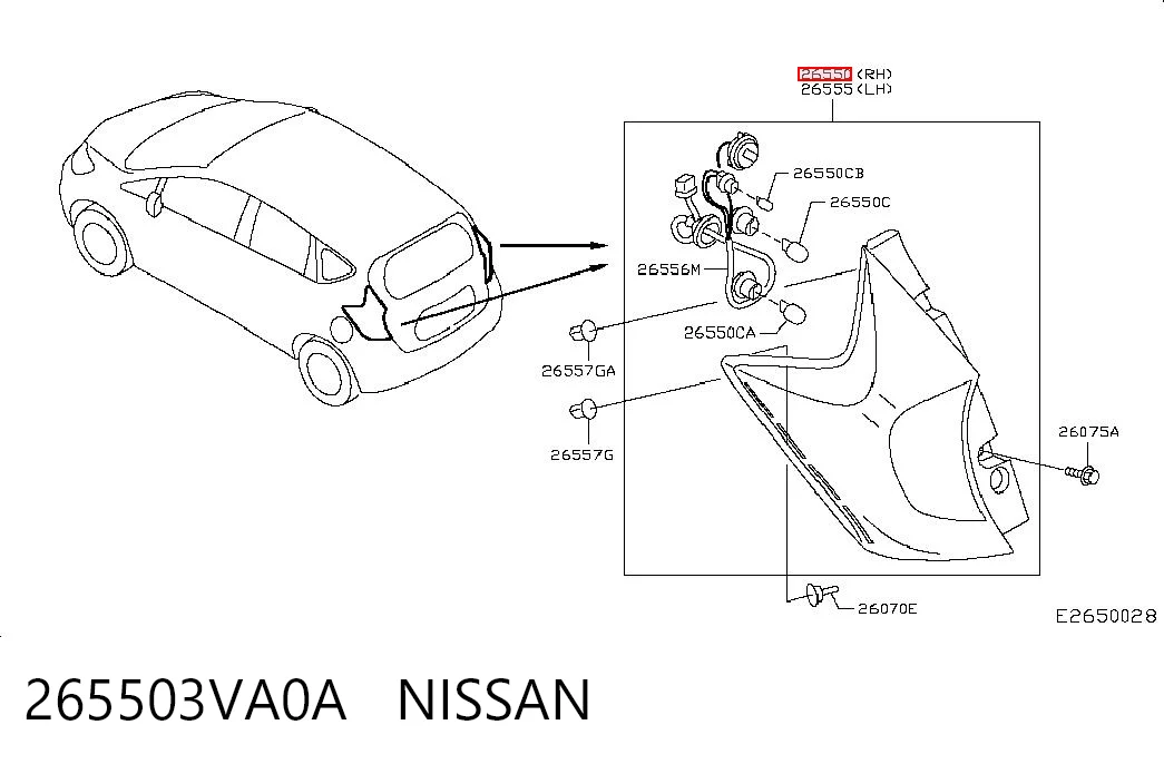 265503VA0A Nissan/Infiniti