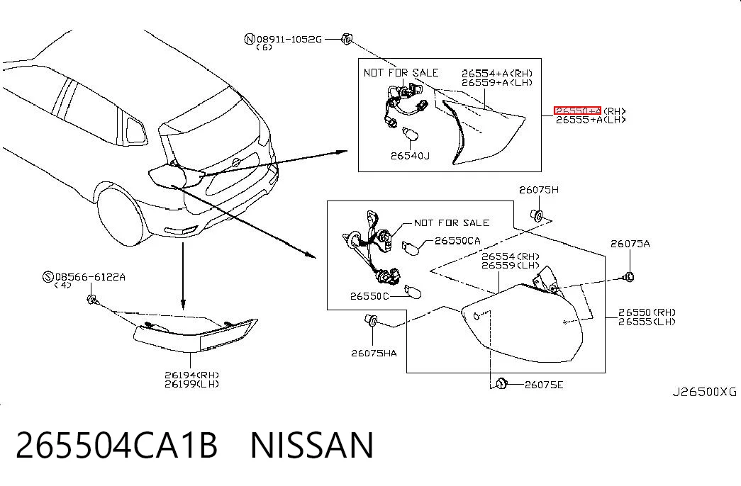 265504CA1B Nissan/Infiniti