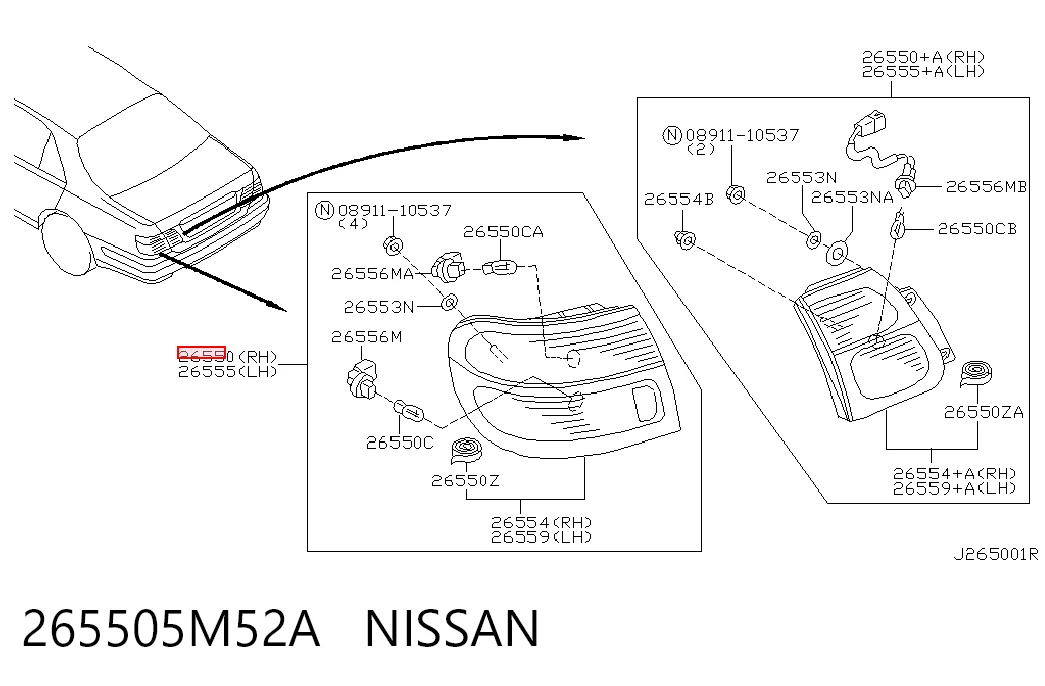 265505M52A Nissan/Infiniti