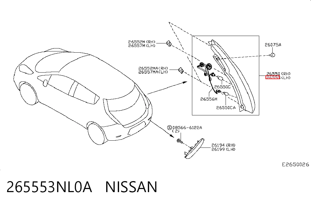 265553NL0A Nissan/Infiniti