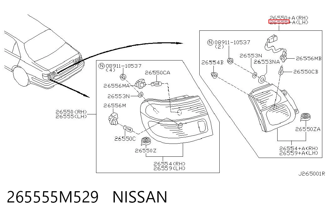 265555M529 Nissan/Infiniti