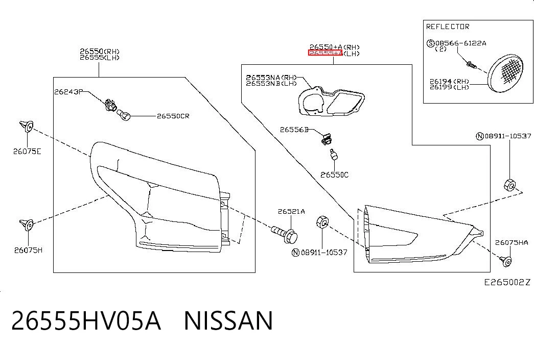 26555HV05A Nissan/Infiniti