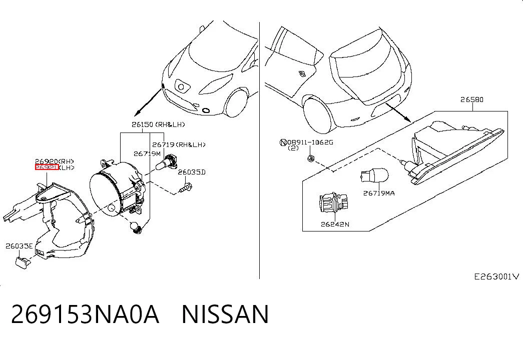 269153NA0A Nissan/Infiniti
