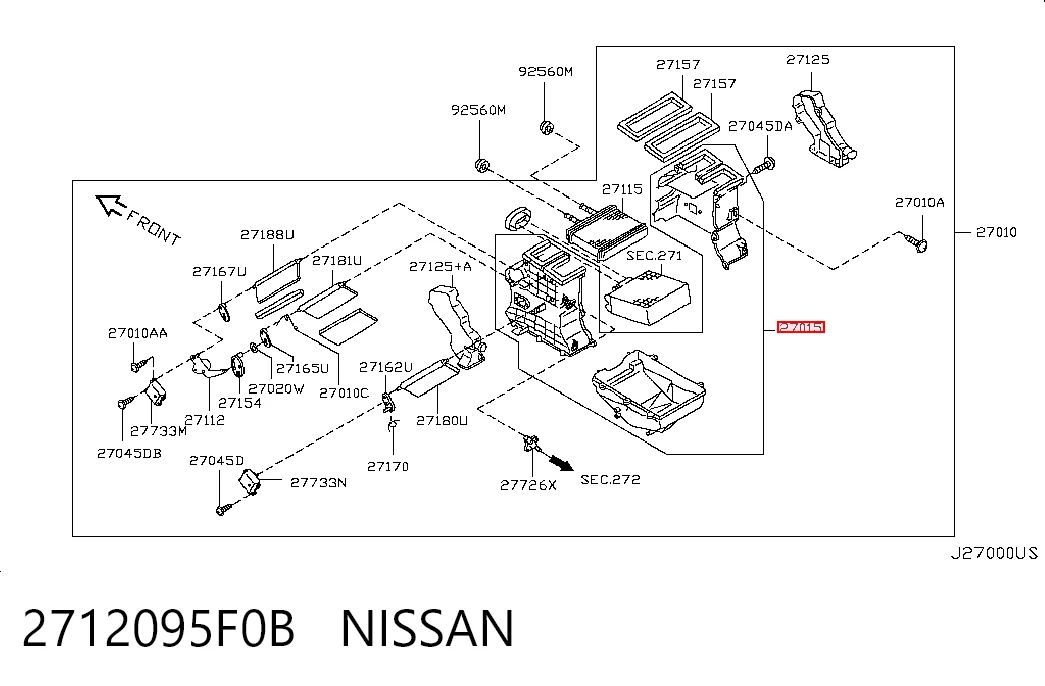 2712095F0B Nissan/Infiniti