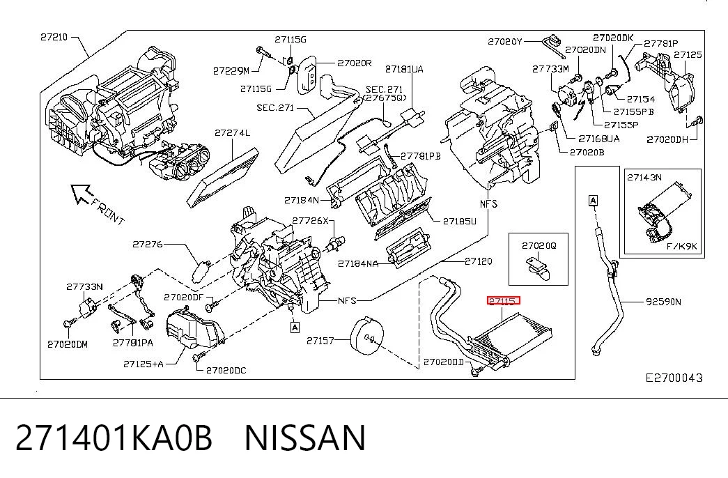 271401KA0B Nissan/Infiniti