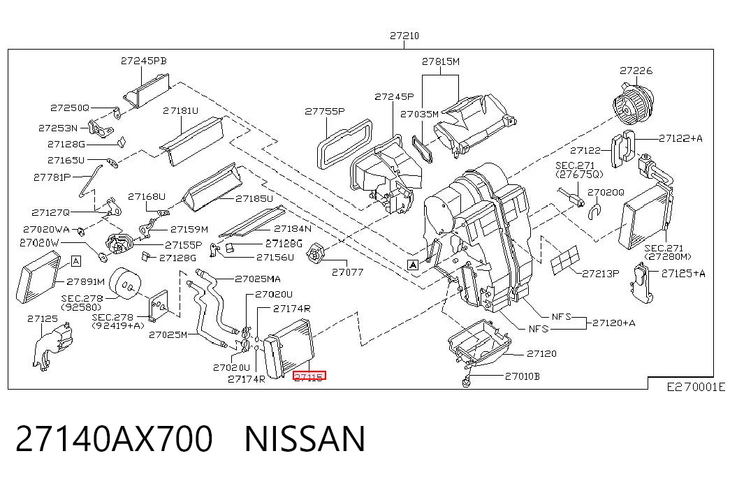 27140AX700 Nissan/Infiniti