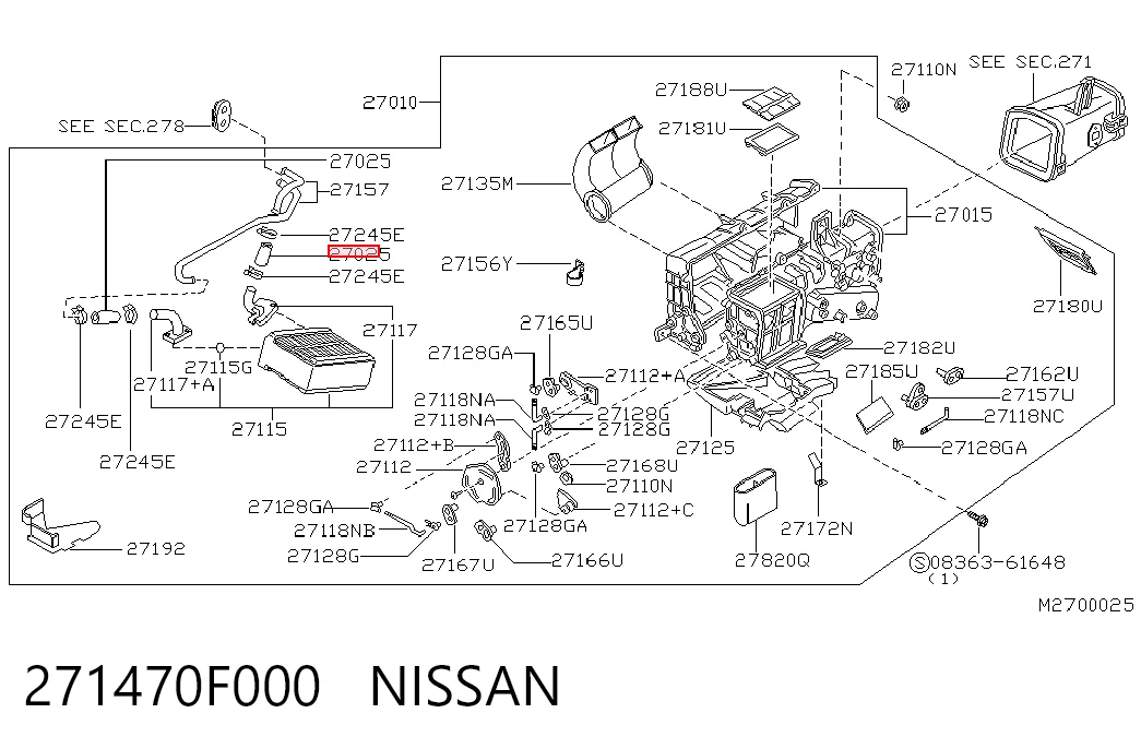 271470F000 Nissan/Infiniti