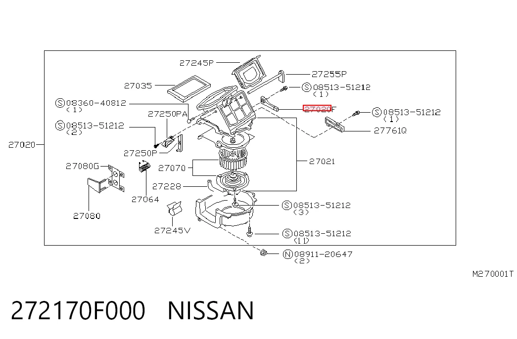272170F000 Nissan/Infiniti