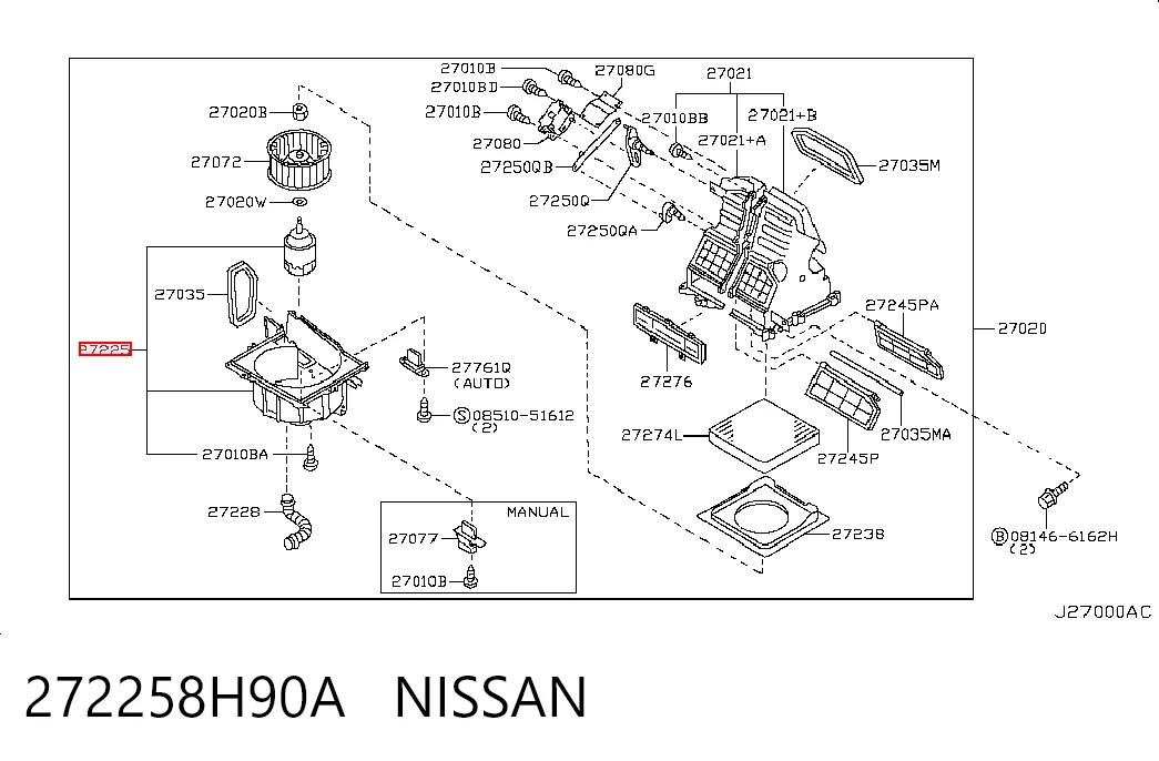 272258H90A Nissan/Infiniti