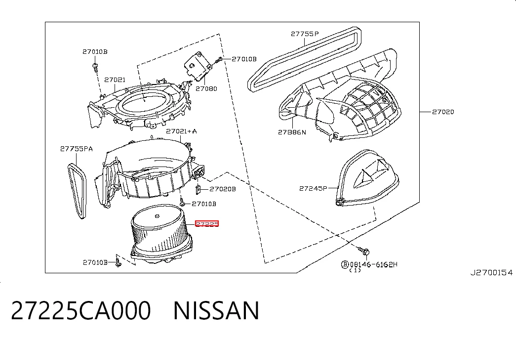 Compre Motor de ventilador de forno (de aquecedor de salão) Infiniti Q50 