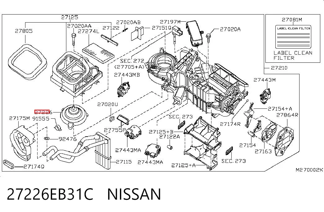 27226EB31C Nissan/Infiniti