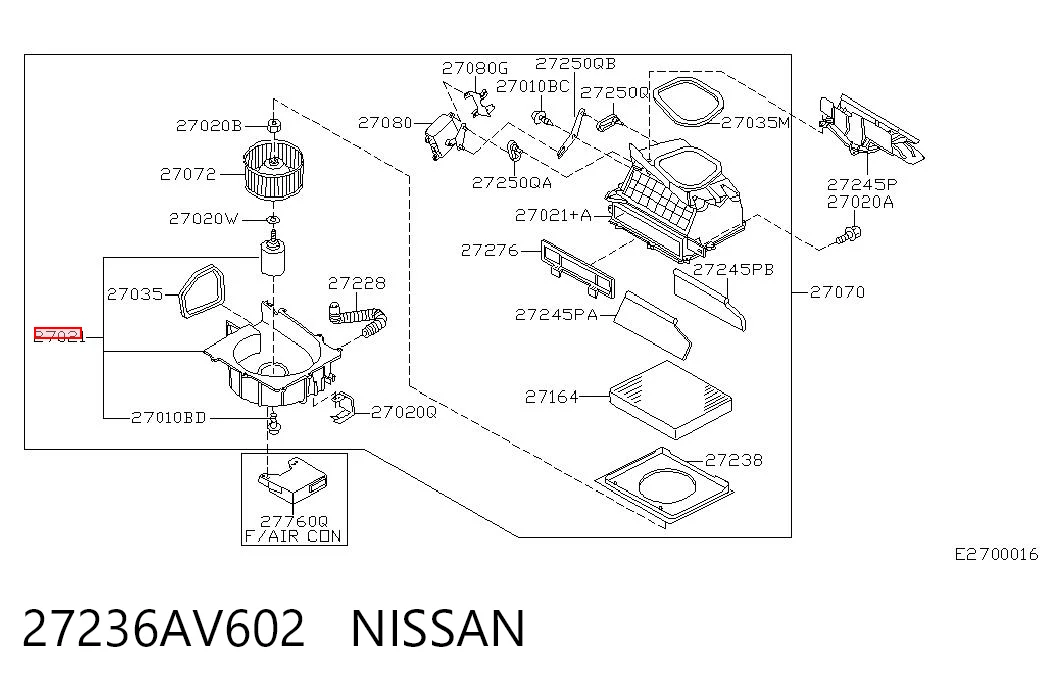 27236AV602 Nissan/Infiniti