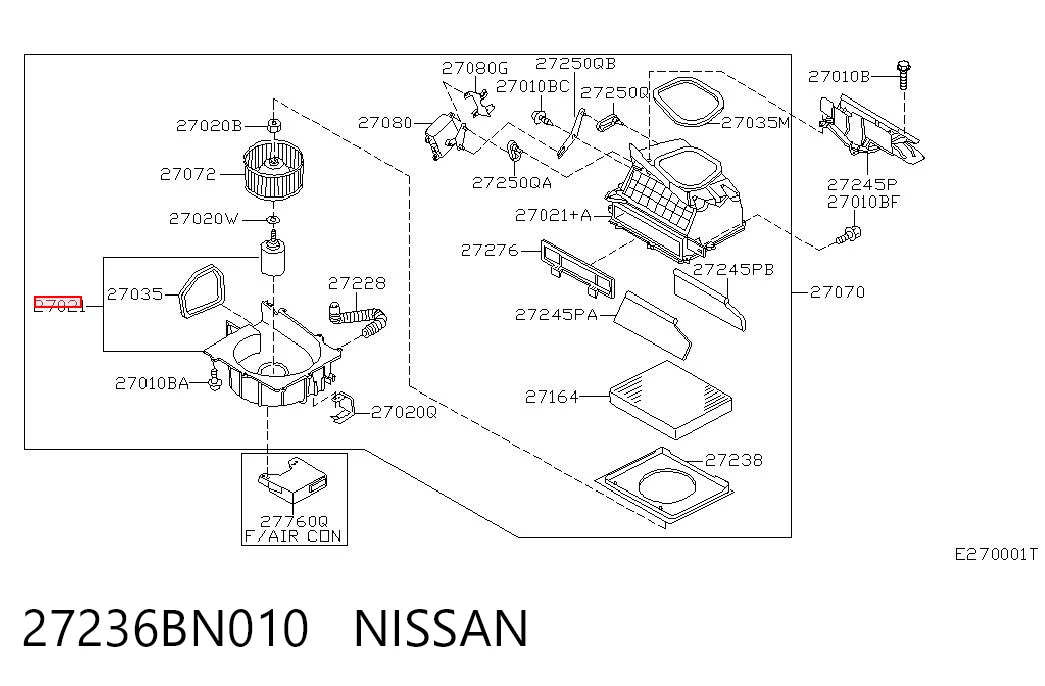 27236BN010 Nissan/Infiniti