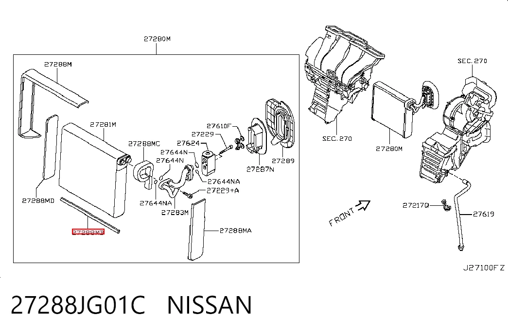27288JG01C Nissan/Infiniti