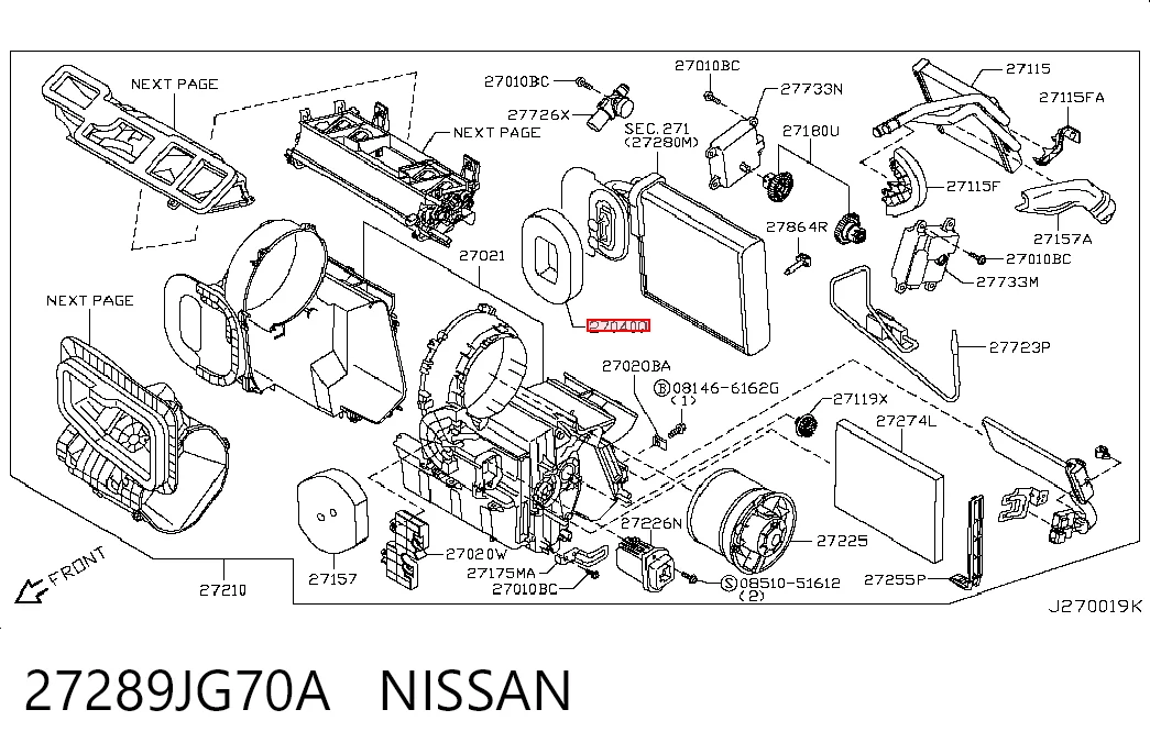 27289JG70A Nissan/Infiniti