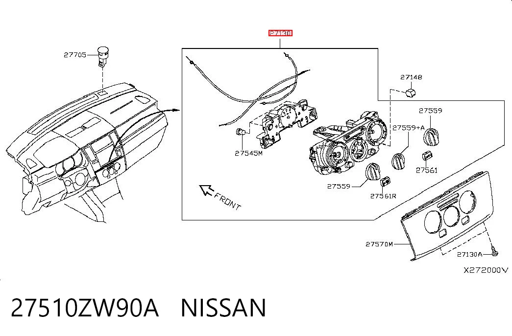 Unidade de controlo dos modos de aquecimento/condicionamento Nissan Tiida C11X ao melhor preço