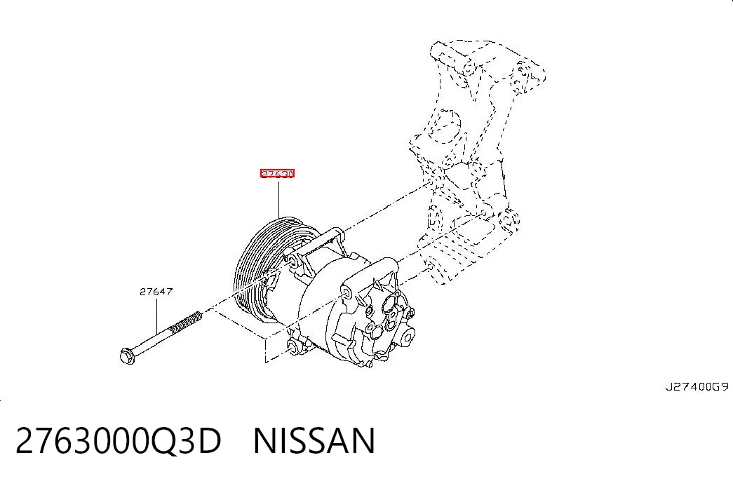 Compressor de aparelho de ar condicionado SKK025 Polcar