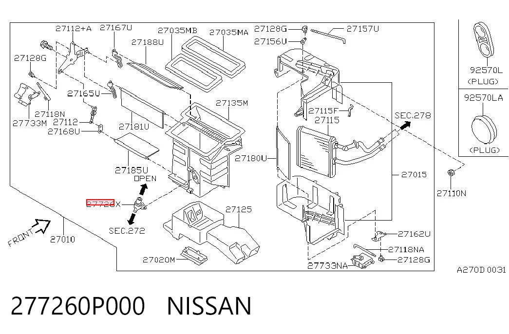 277260P000 Nissan/Infiniti