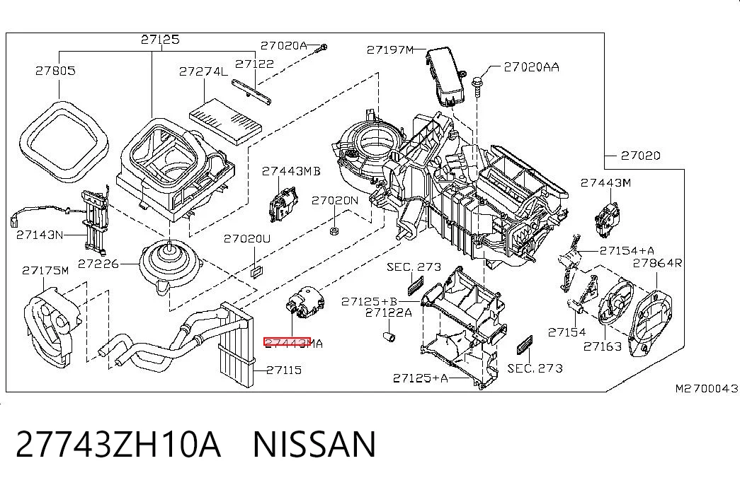  Acionamento de comporta de forno Nissan Navara NP300 III pick-up (D40) (2004 - 2015) NP300 III