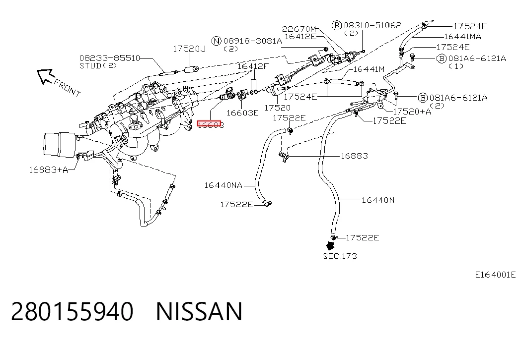 Injetor de injeção de combustível Nissan Primera  WP11