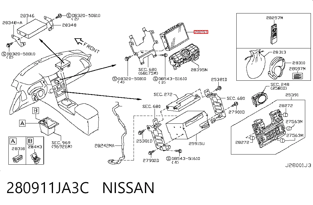 Mostrador multifuncional para Nissan Patrol  Y62