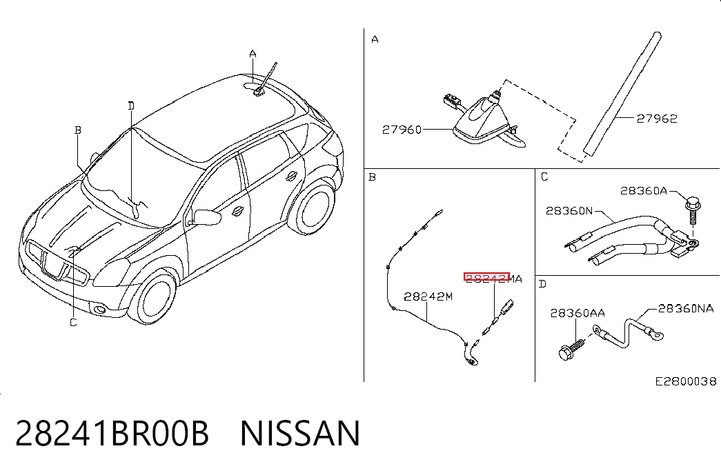 28241BR00B Nissan/Infiniti