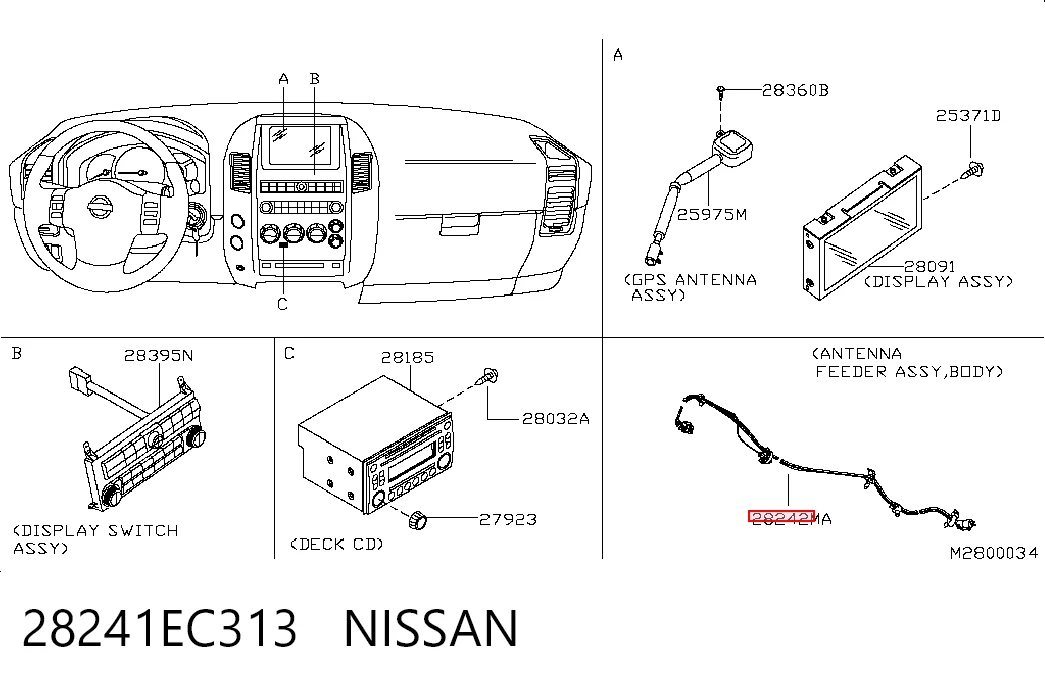 28241EC313 Nissan/Infiniti