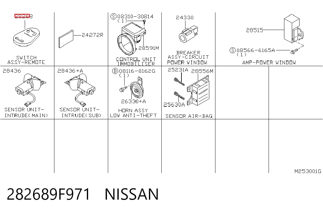 282689F971 Nissan/Infiniti