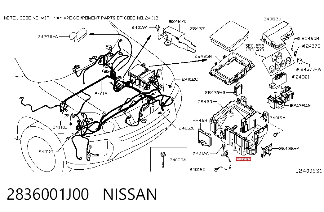 2836001J00 Nissan/Infiniti