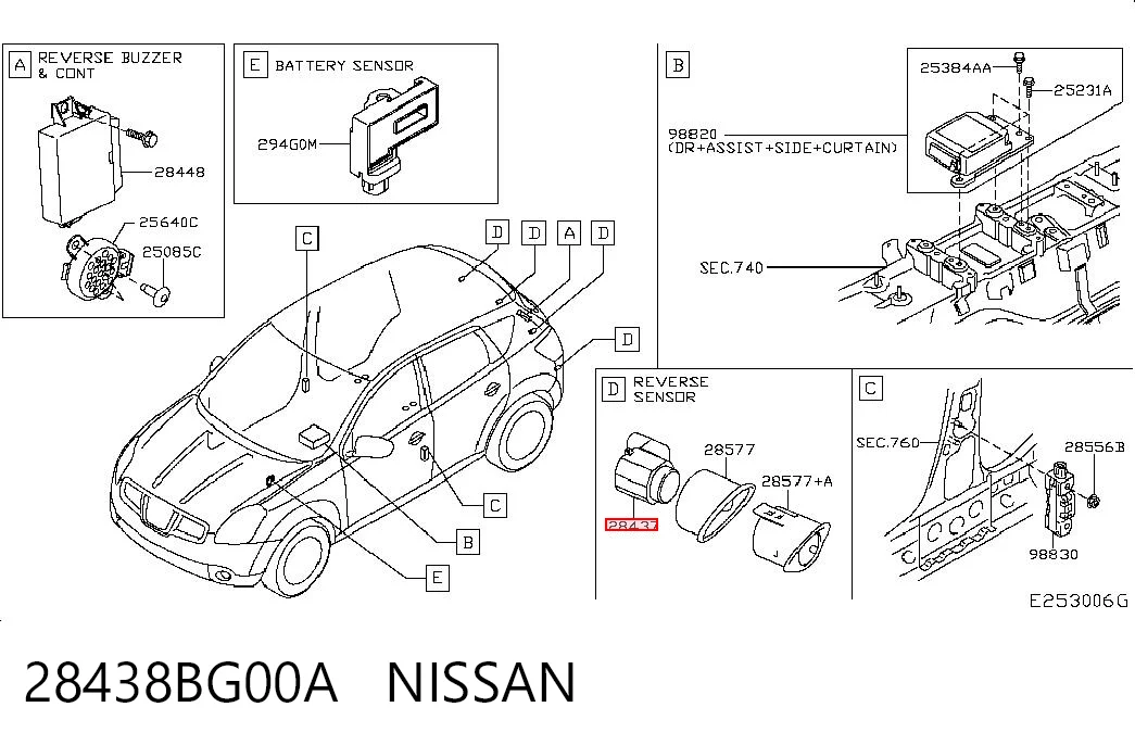 28438BG00A Nissan/Infiniti