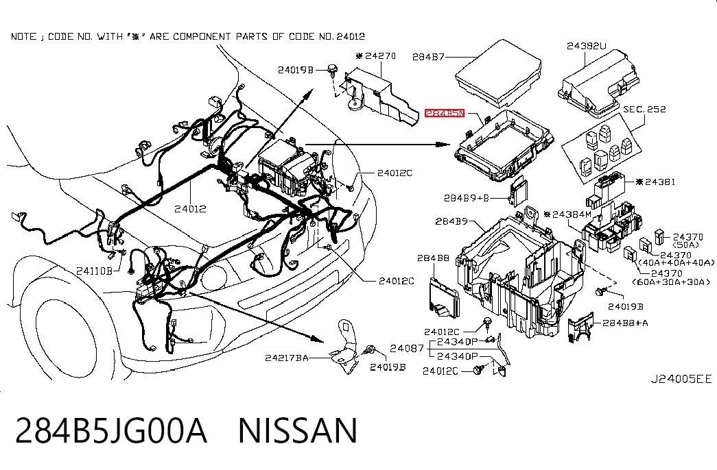 284B5JG00A Nissan/Infiniti