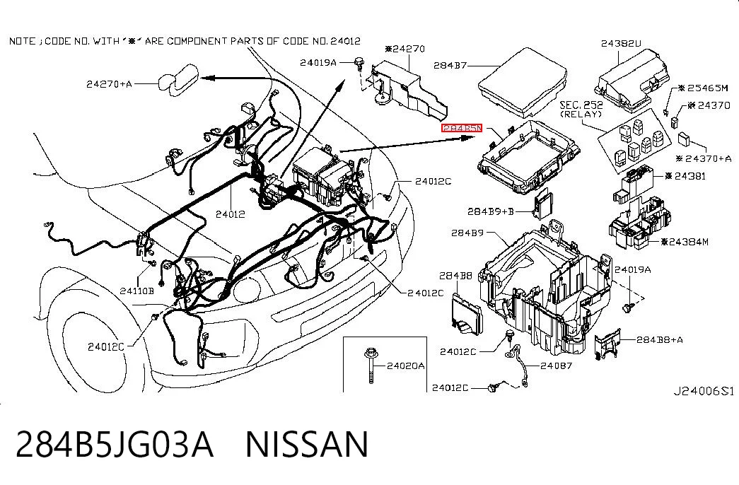 284B5JG03A Nissan/Infiniti