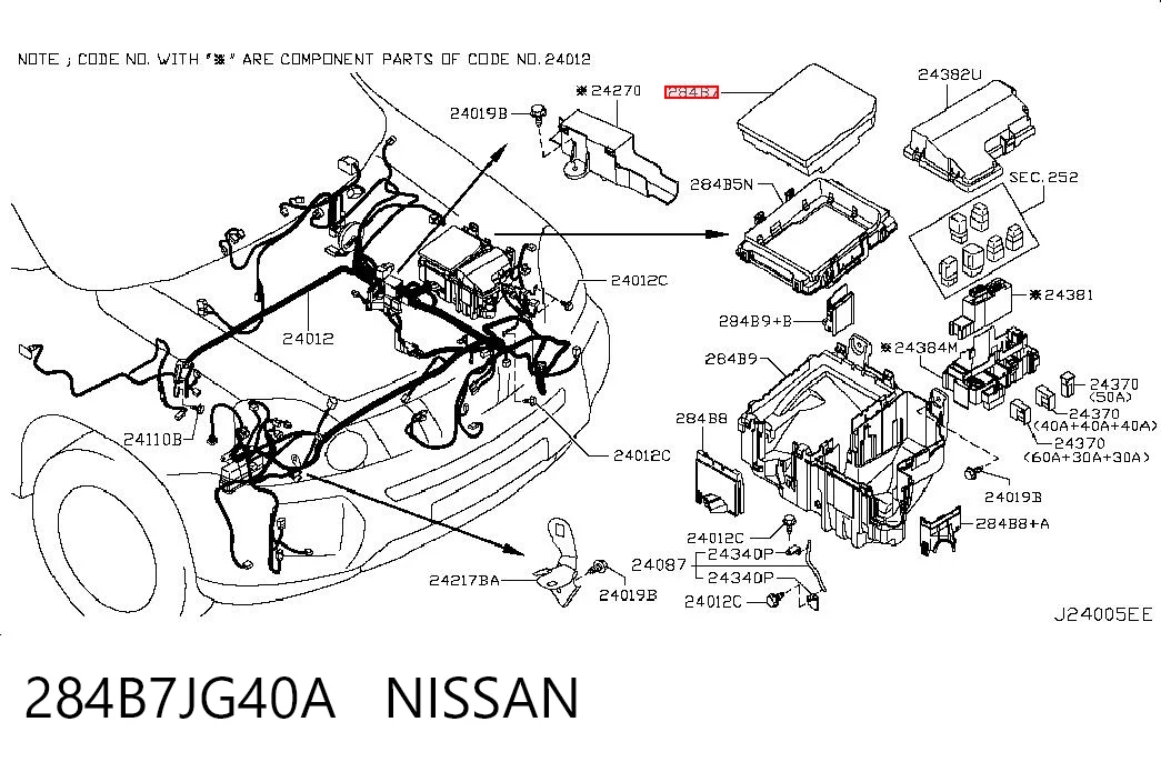 284B7JG40A Nissan/Infiniti