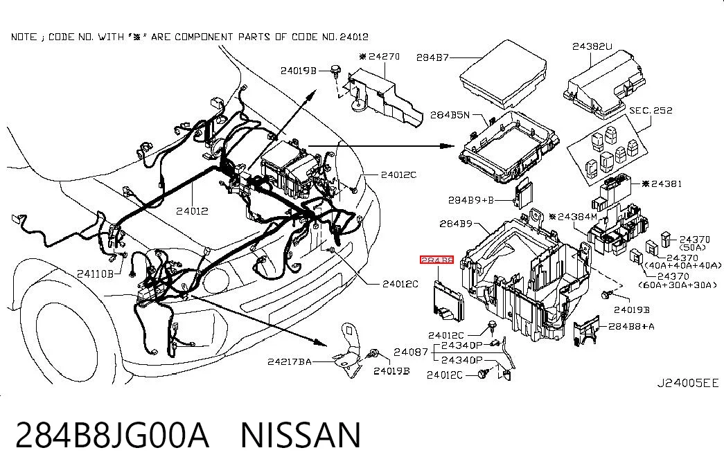 284B8JG00A Nissan/Infiniti