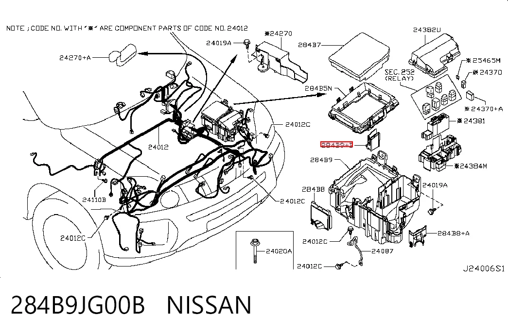 284B9JG00B Nissan/Infiniti