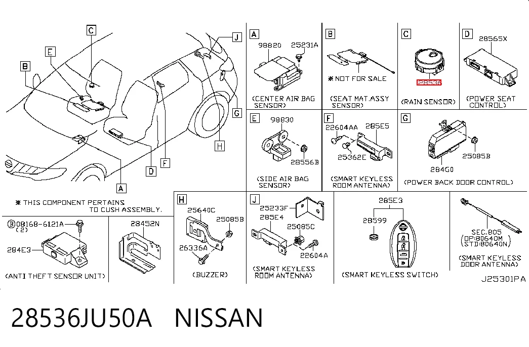 Compre Sensor de chuva Nissan X-Trail 