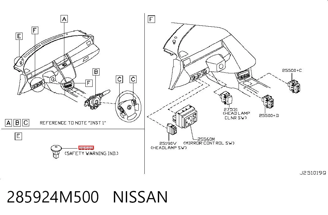 285924M500 Nissan/Infiniti